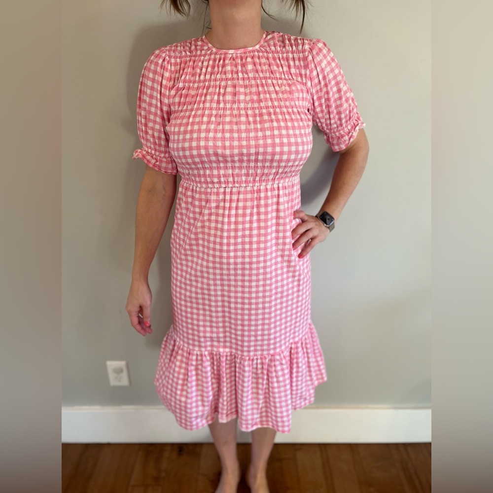 Asos Pink Gingham Dress 4